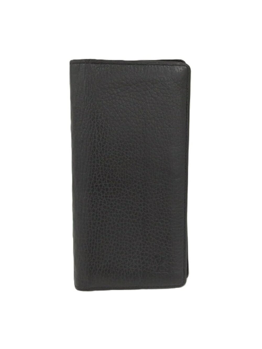 Louis Vuitton Bifold Wallet Portefeuille Brazza Taurillon Leather Noir